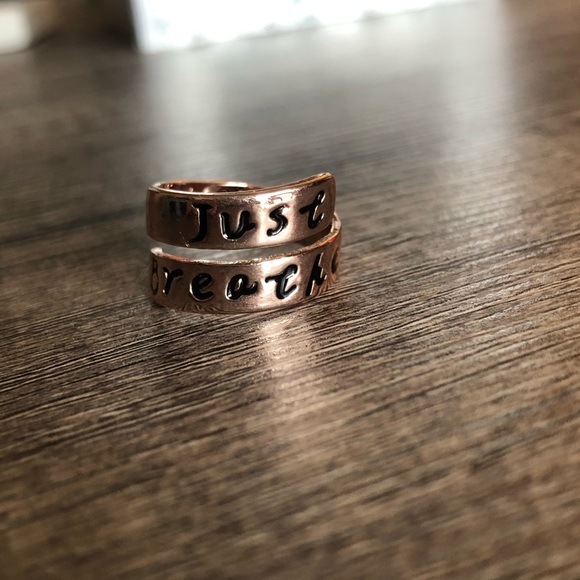 Just Breathe Lotus Rose Gold Ring - Picture 2 of 3